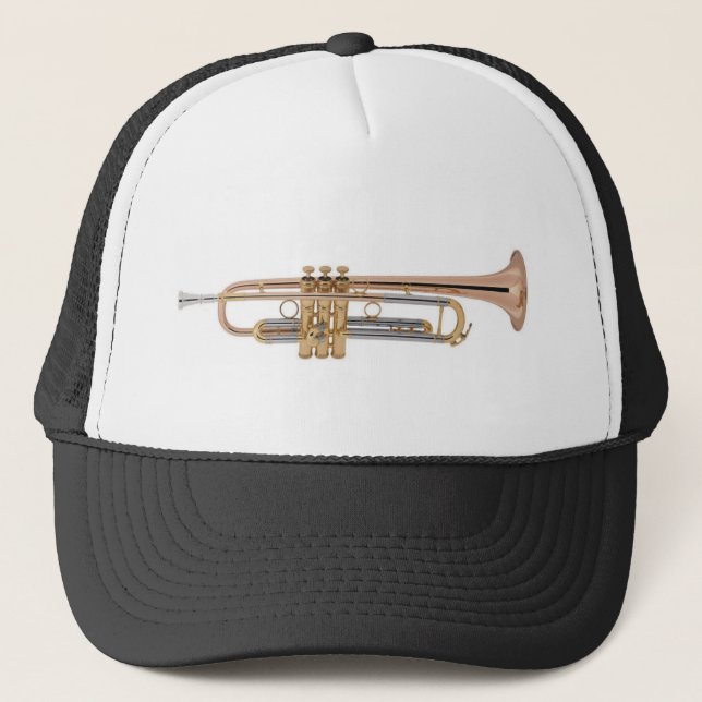 Trumpet tshirt trucker hat (Front)