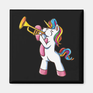 Trumpet Unicorn Marching Band And Jazz Player Gift Magnet