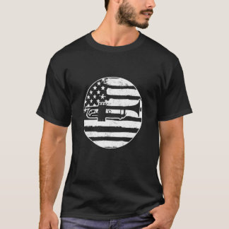 Trumpet USA Flag 4th Of July T-Shirt