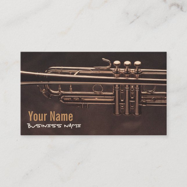 Trumpet Valves Business Cards (Front)