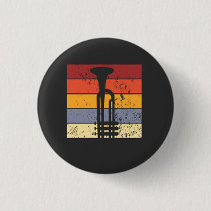 Trumpet Vintage 3 Cm Round Badge