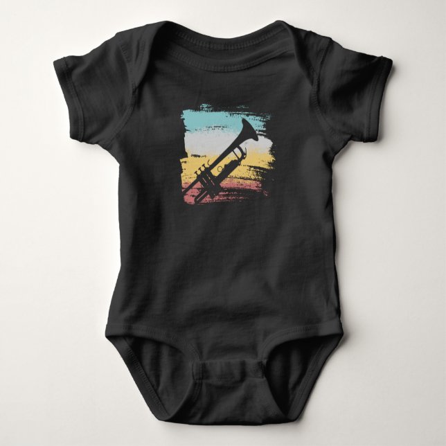 Trumpet Vintage Baby Bodysuit (Front)