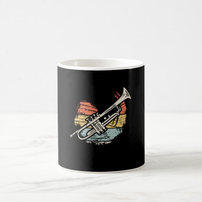 Trumpet Vintage Coffee Mug (Center)