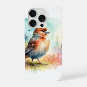 Trumpeter Finch 280824AREF142 - Watercolor iPhone 15 Pro Case