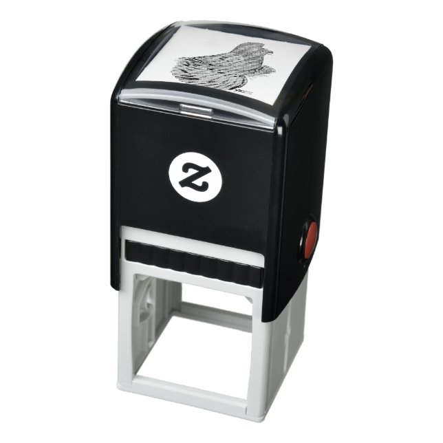 Trumpeter Pigeon Almond Self-inking Stamp (Product)