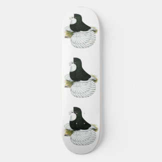 Trumpeter Pigeon Black Baldhead Skateboard