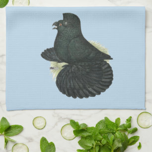 Trumpeter Pigeon Black Tea Towel