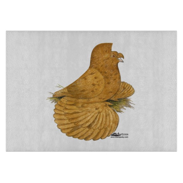 Trumpeter Pigeon Deroy Cutting Board (Front)
