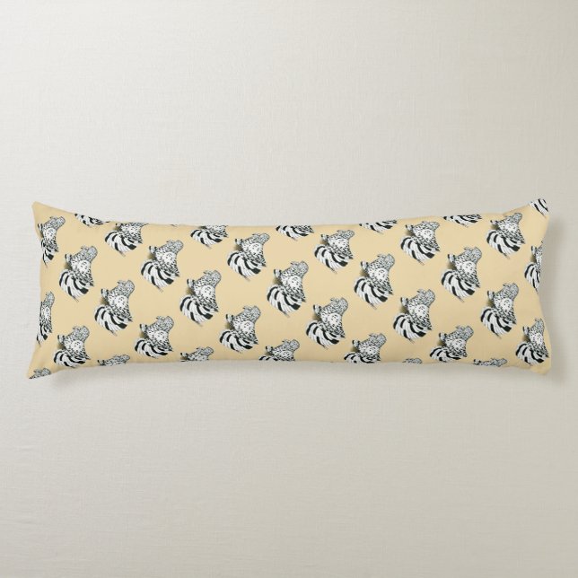 Trumpeter Pigeon Light Splash Body Cushion (Front)