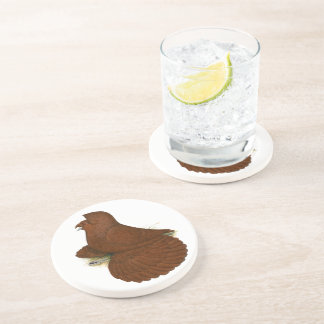 Trumpeter Pigeon Red Coaster