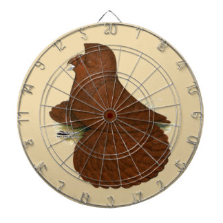 Trumpeter Pigeon Red Dartboard