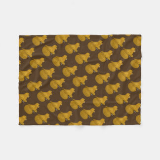 Trumpeter Pigeon Yellow Fleece Blanket