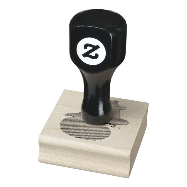 Trumpeter Pigeon Yellow Rubber Stamp (Stamp)
