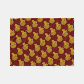 Trumpeter Pigeon Yellow Self Fleece Blanket