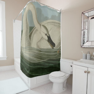Trumpeter Swan - from Audubon's Birds of America Shower Curtain
