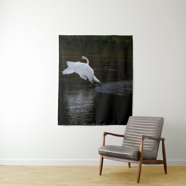 Trumpeter Swan Tapestry (In Situ)