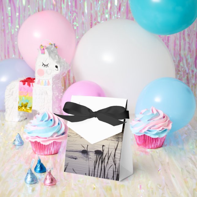 Trumpeter Swans at Dusk Party Favour  Box (Party)