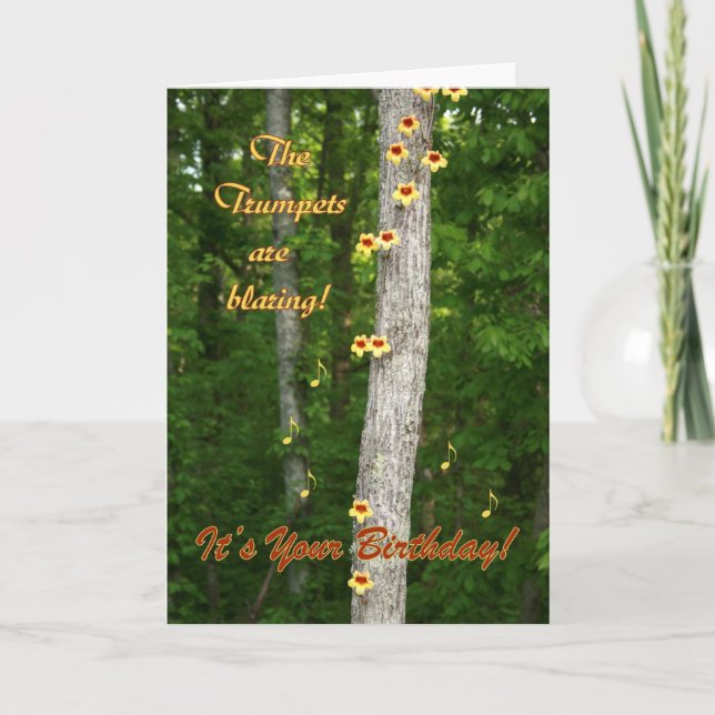 Trumpets are Blaring / It's Your Birthday! Card (Front)