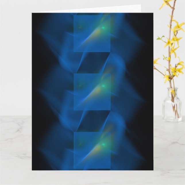 Trumpets of Angels Blank BIG Card (Yellow Flower)