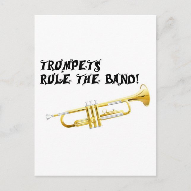 Trumpets Rule the Band! Postcard (Front)