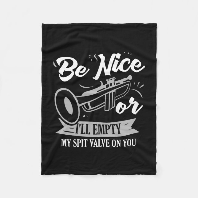 Trumpets - Spit Valve Fleece Blanket (Front)