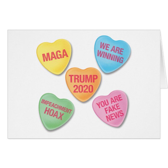 Trumpisms Candy Hearts Valentine (Front Horizontal)
