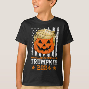 Trumpkin 2025 American Flag Make Halloween Great A T-Shirt