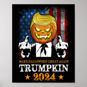 Trumpkin 2025 Usa Make Halloween Great Again Funny Poster