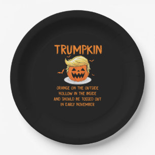 Trumpkin Anti- Halloween Gifts Paper Plate