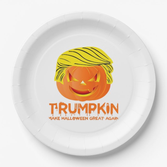 Trumpkin – Are You Scared? Classic Paper Plate (Front)