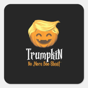 Trumpkin  Boo Sheet Funny Halloween Square Sticker
