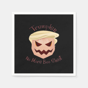 Trumpkin Boo Sheet Halloween Funny Classic Napkin