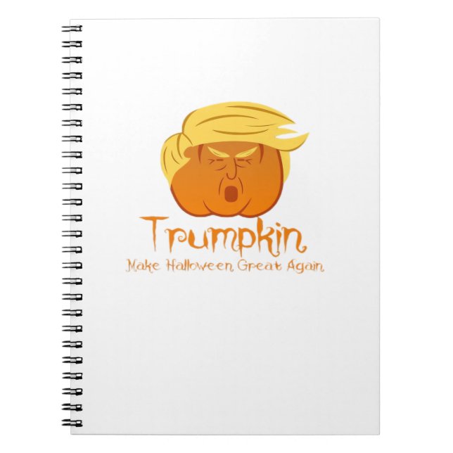 Trumpkin Classic & Funny Design For Halloween Notebook (Front)