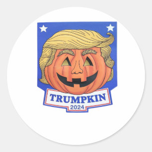 Trumpkin Classic – Funny Halloween Quote Round Sticker