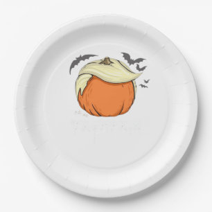 Trumpkin, Donald Halloween Paper Plate