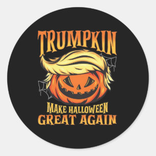 Trumpkin - Donald  Make Halloween Great Again  Classic Round Sticker