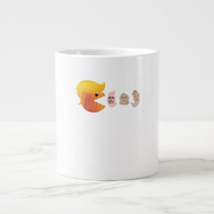 Trumpkin Eating Democrats Classic – Satirical Hall Large Coffee Mug
