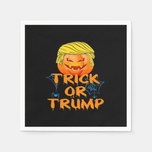 Trumpkin Funny Design For Halloween Napkin