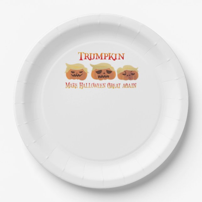 Trumpkin Funny Design Paper Plate (Front)