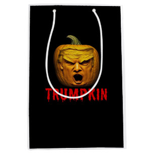 Trumpkin – Funny Donald Pumpkin Halloween  Medium Gift Bag