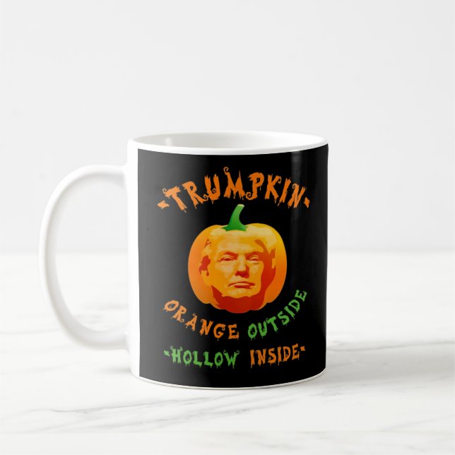 Trumpkin Funny Halloween Classic Coffee Mug (Left)