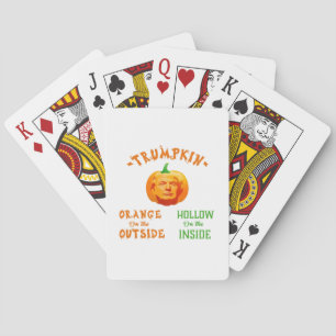 Trumpkin Funny Halloween Classic Playing Cards