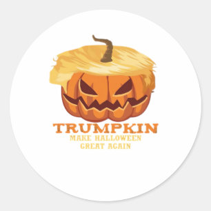 Trumpkin Funny Halloween Pumpkin – Classic Costume Classic Round Sticker