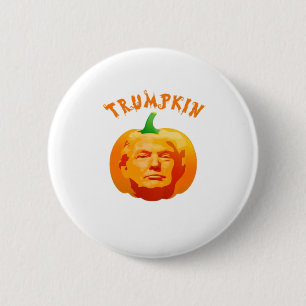 Trumpkin Funny Halloween – Spooky Parody Edition 6 Cm Round Badge