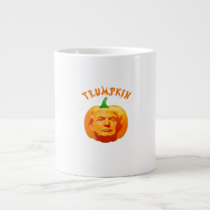 Trumpkin Funny Halloween – Spooky Parody Edition Large Coffee Mug
