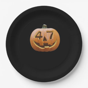Trumpkin Halloween Classic Paper Plate