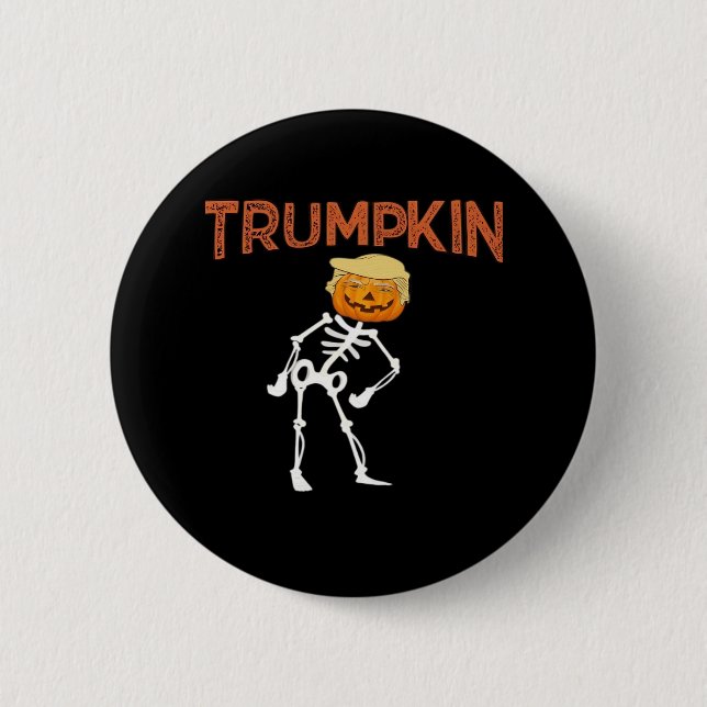 Trumpkin Halloween Funny Classic 6 Cm Round Badge (Front)