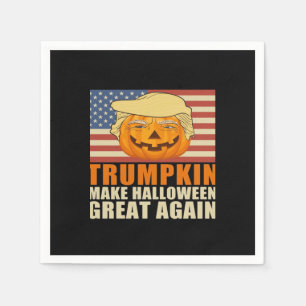 Trumpkin Halloween Funny Classic & Basic Design Napkin