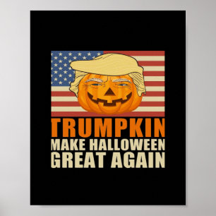 Trumpkin Halloween Funny Classic & Basic Design Poster
