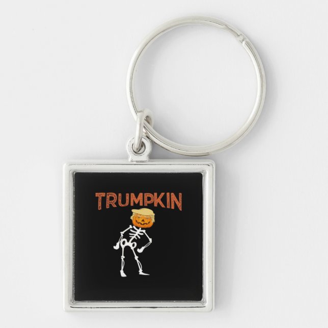 Trumpkin Halloween Funny Classic Key Ring (Front)